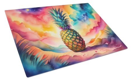 NEW Colorful Pineapple Glass Cutting Board Decorative Tempered Glass Kitchen Cutting and Serving Board Large Size Chopping Board